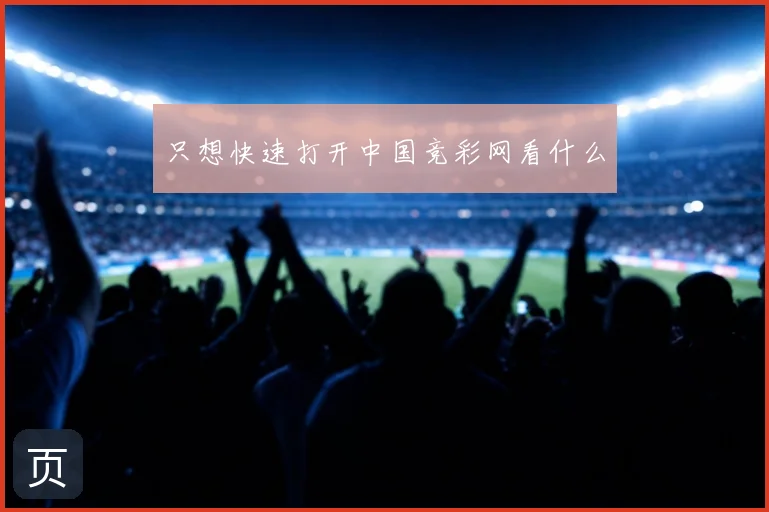 只想快速打开中国竞彩网看什么